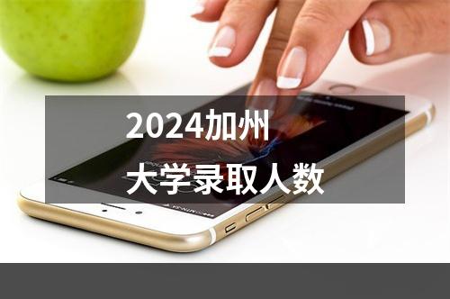 2024加州大学录取人数