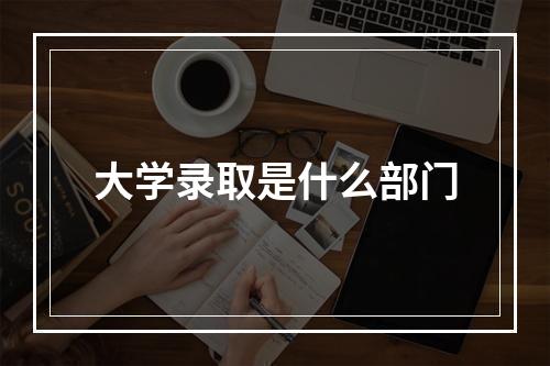 大学录取是什么部门