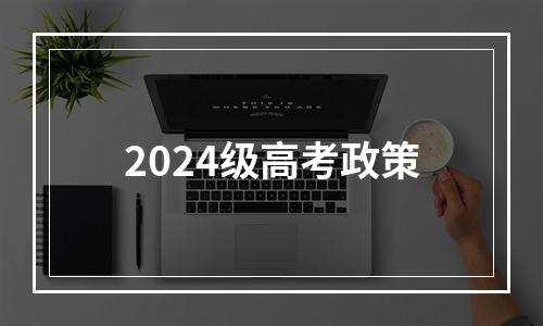 2024级高考政策