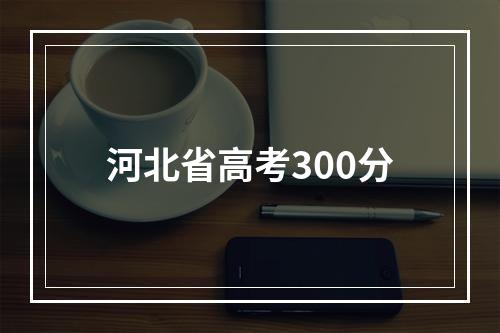 河北省高考300分