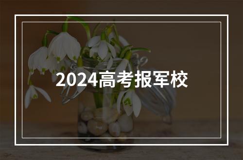 2024高考报军校