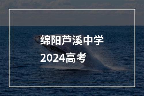 绵阳芦溪中学2024高考