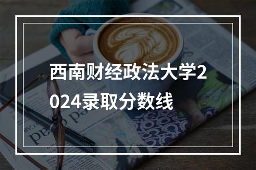 西南财经政法大学2024录取分数线