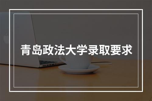 青岛政法大学录取要求