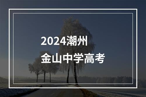 2024潮州金山中学高考