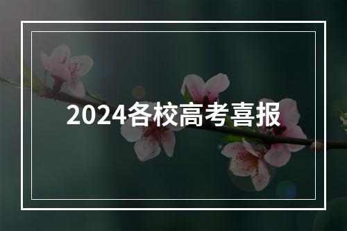 2024各校高考喜报