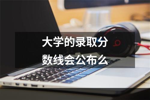 大学的录取分数线会公布么