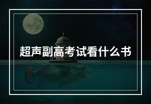 超声副高考试看什么书