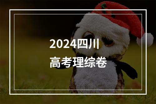 2024四川高考理综卷