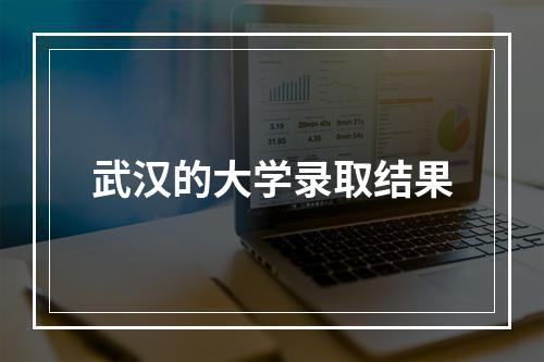 武汉的大学录取结果