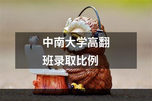 中南大学高翻班录取比例