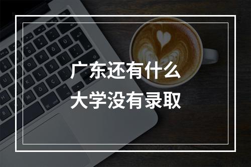 广东还有什么大学没有录取