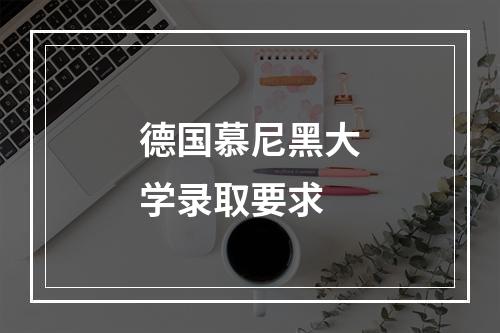 德国慕尼黑大学录取要求