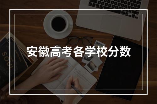 安徽高考各学校分数