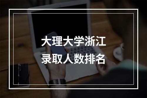 大理大学浙江录取人数排名