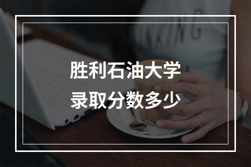 胜利石油大学录取分数多少