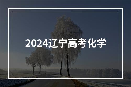 2024辽宁高考化学