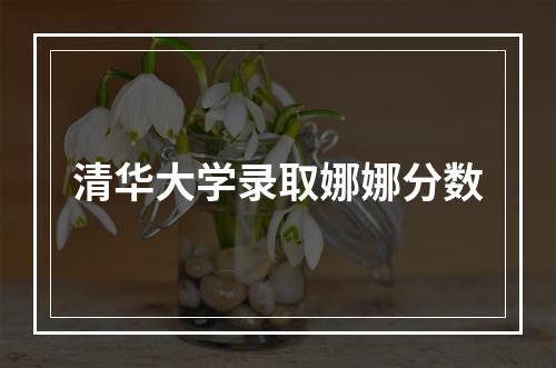 清华大学录取娜娜分数