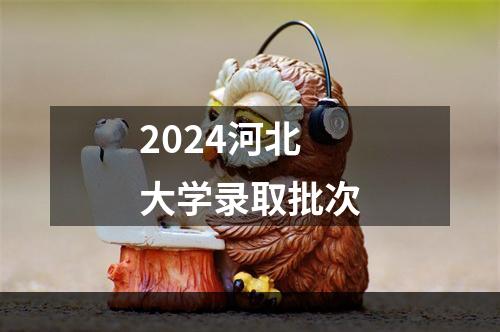 2024河北大学录取批次