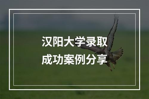 汉阳大学录取成功案例分享