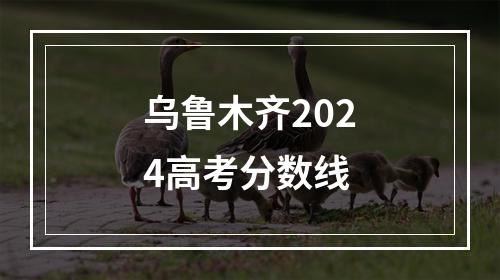 乌鲁木齐2024高考分数线