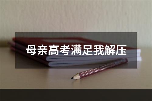 母亲高考满足我解压