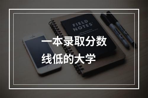 一本录取分数线低的大学