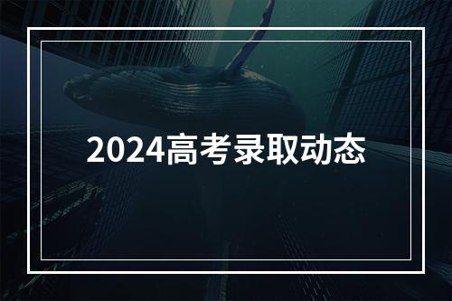 2024高考录取动态