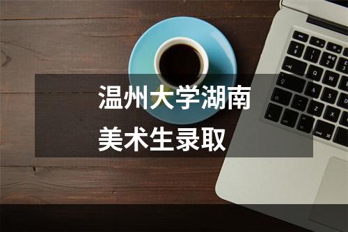 温州大学湖南美术生录取