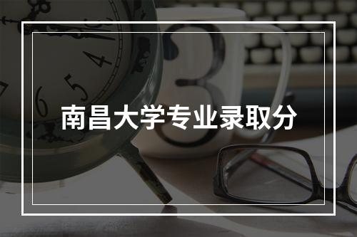 南昌大学专业录取分