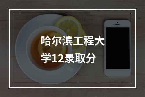 哈尔滨工程大学12录取分