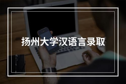 扬州大学汉语言录取