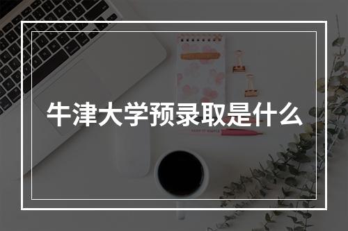 牛津大学预录取是什么