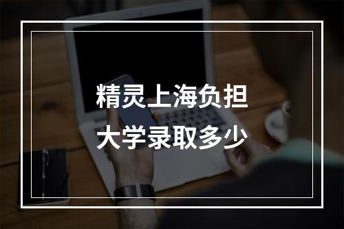 精灵上海负担大学录取多少