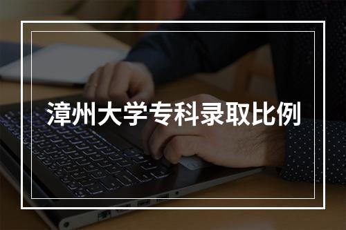 漳州大学专科录取比例