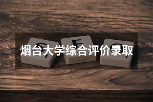 烟台大学综合评价录取