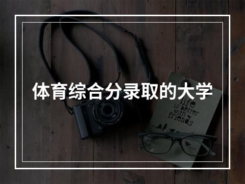 体育综合分录取的大学