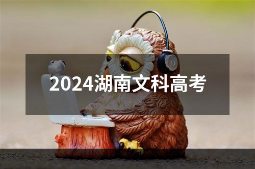 2024湖南文科高考