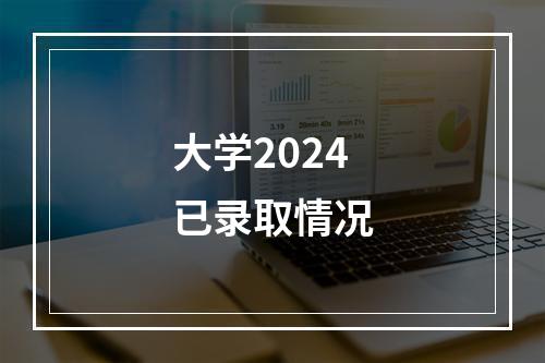 大学2024已录取情况