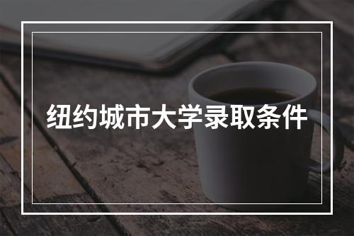 纽约城市大学录取条件