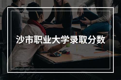 沙市职业大学录取分数