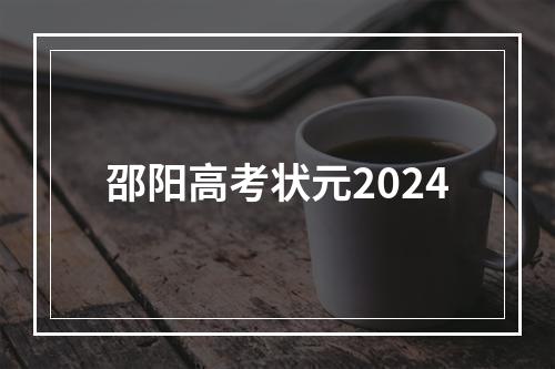 邵阳高考状元2024