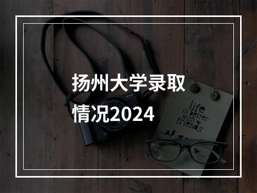 扬州大学录取情况2024