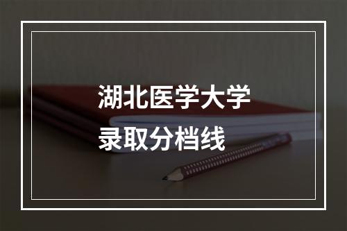 湖北医学大学录取分档线