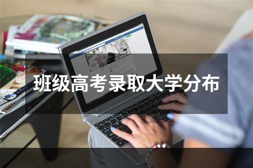 班级高考录取大学分布