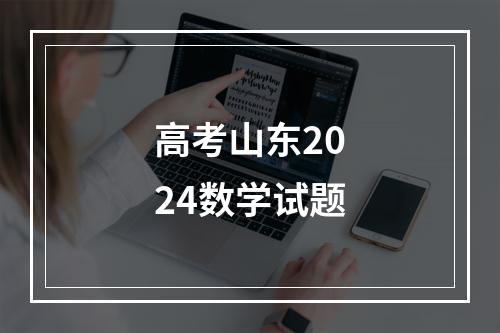 高考山东2024数学试题