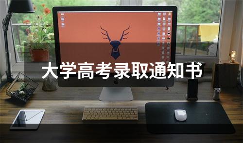 大学高考录取通知书