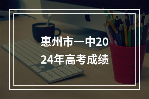 惠州市一中2024年高考成绩