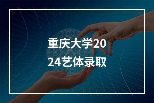 重庆大学2024艺体录取