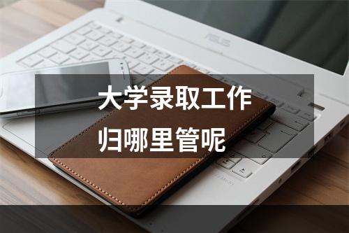 大学录取工作归哪里管呢